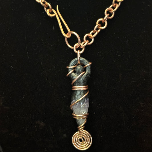 Amethyst Priestess Goddess Necklace