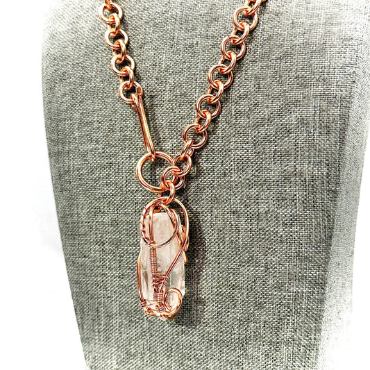 To the Max | Clear Quartz Pendant on Linked Chain