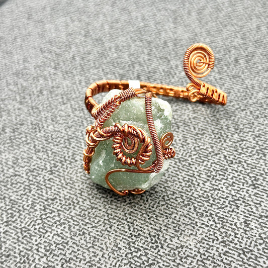 Love Forward Cuff | Green Aventurine Copper Cuff