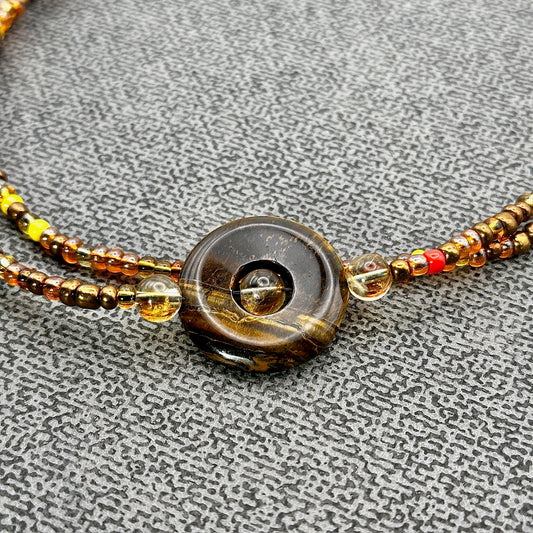 Passionately Confident | Citrine & Tiger Eye Waist Beads