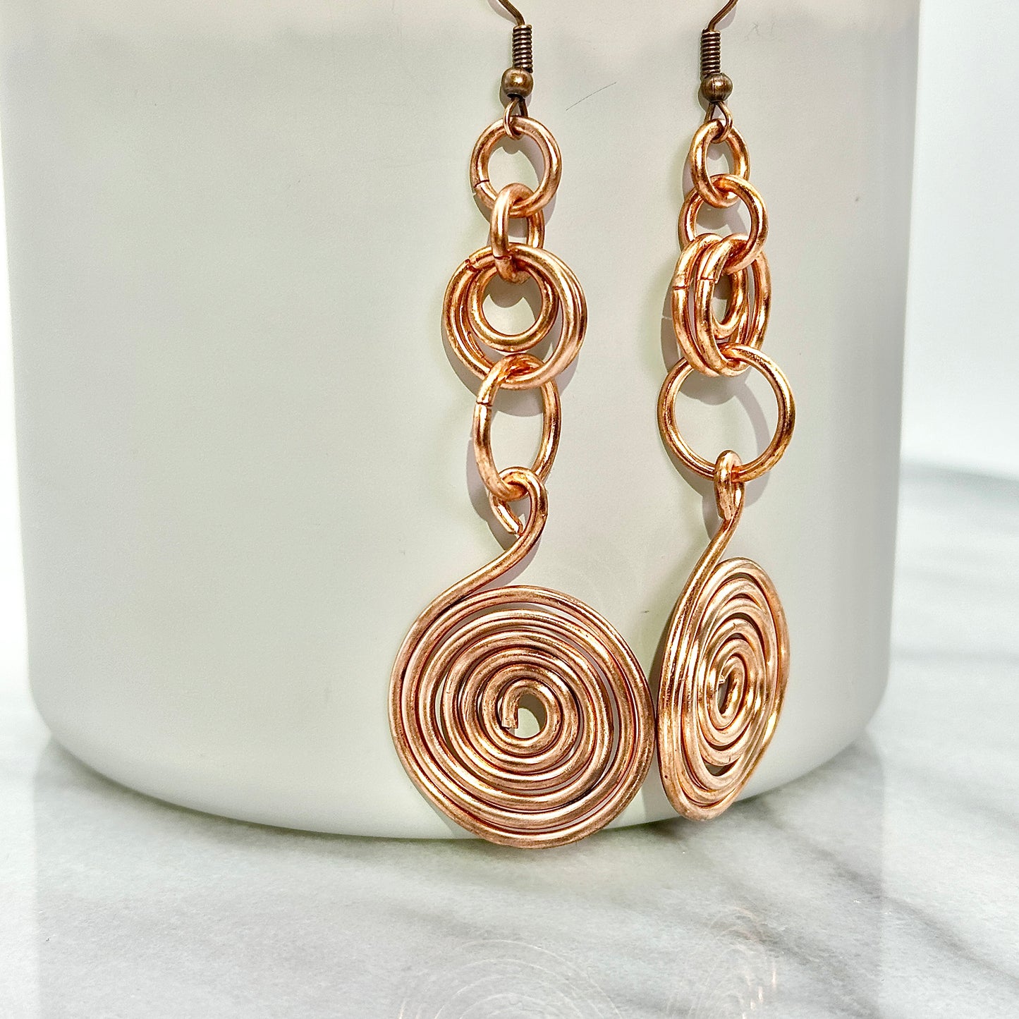 Circular Motion | Copper Earrings