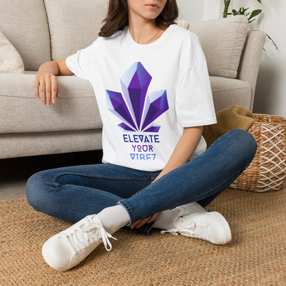 Elevate Your Vibez Crystal Logo T-Shirt