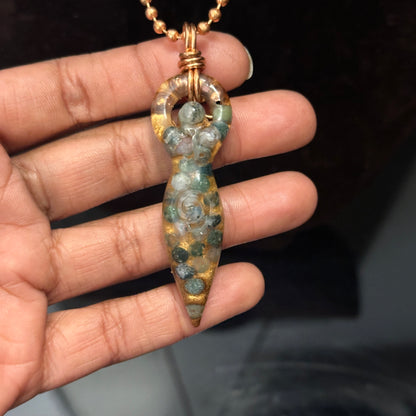 Classic Copper Wrapped Goddess Necklace