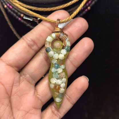Classic Copper Wrapped Goddess Necklace