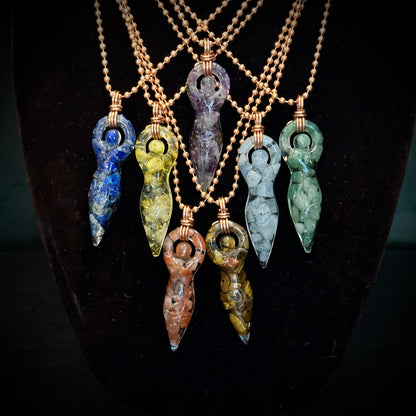 Classic Copper Wrapped Goddess Necklace