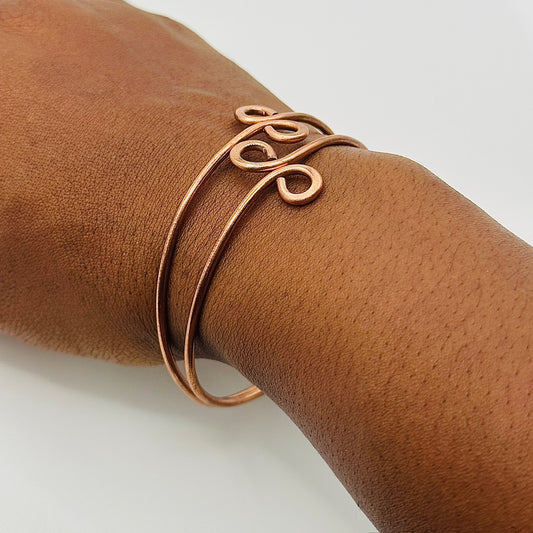 Classic Copper Spiral Bangles | Copper Classics