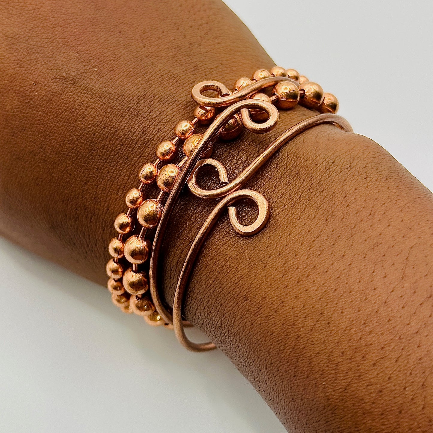 Classic Copper Spiral Bangles | Copper Classics