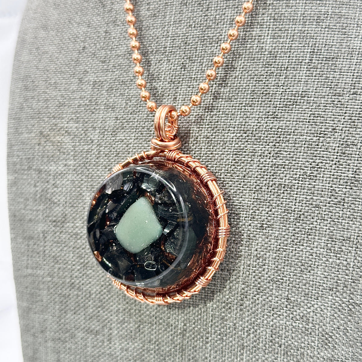 Abundant Protection | Shungite & Green Aventurine EMF Amulet