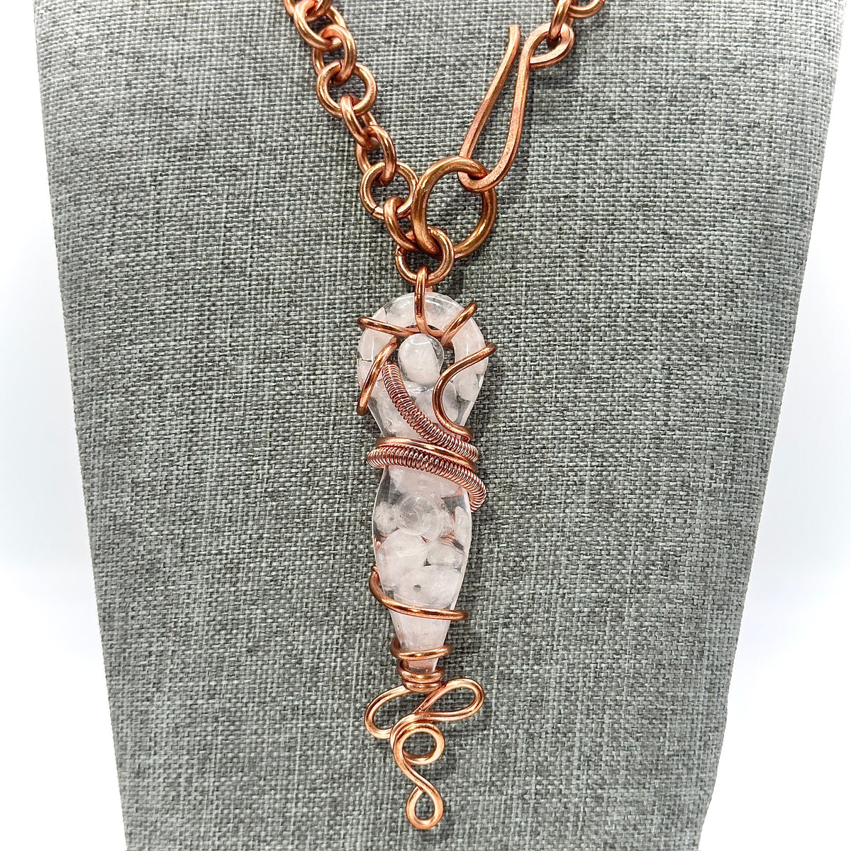 All LOVE | Rose Quartz  Shibari Inspired Necklaces