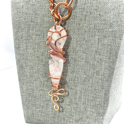 All LOVE | Rose Quartz  Shibari Inspired Necklaces