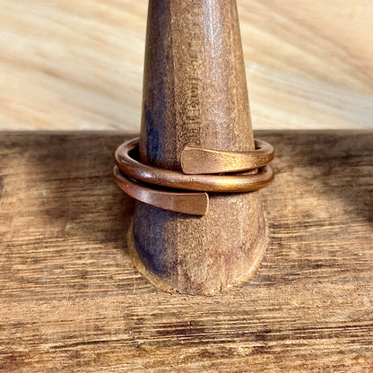 Grounded Edge Copper Ring |