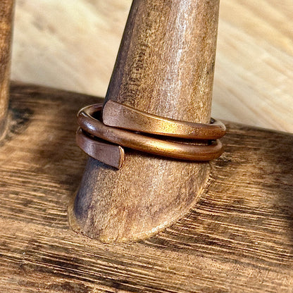 Grounded Edge Copper Ring |