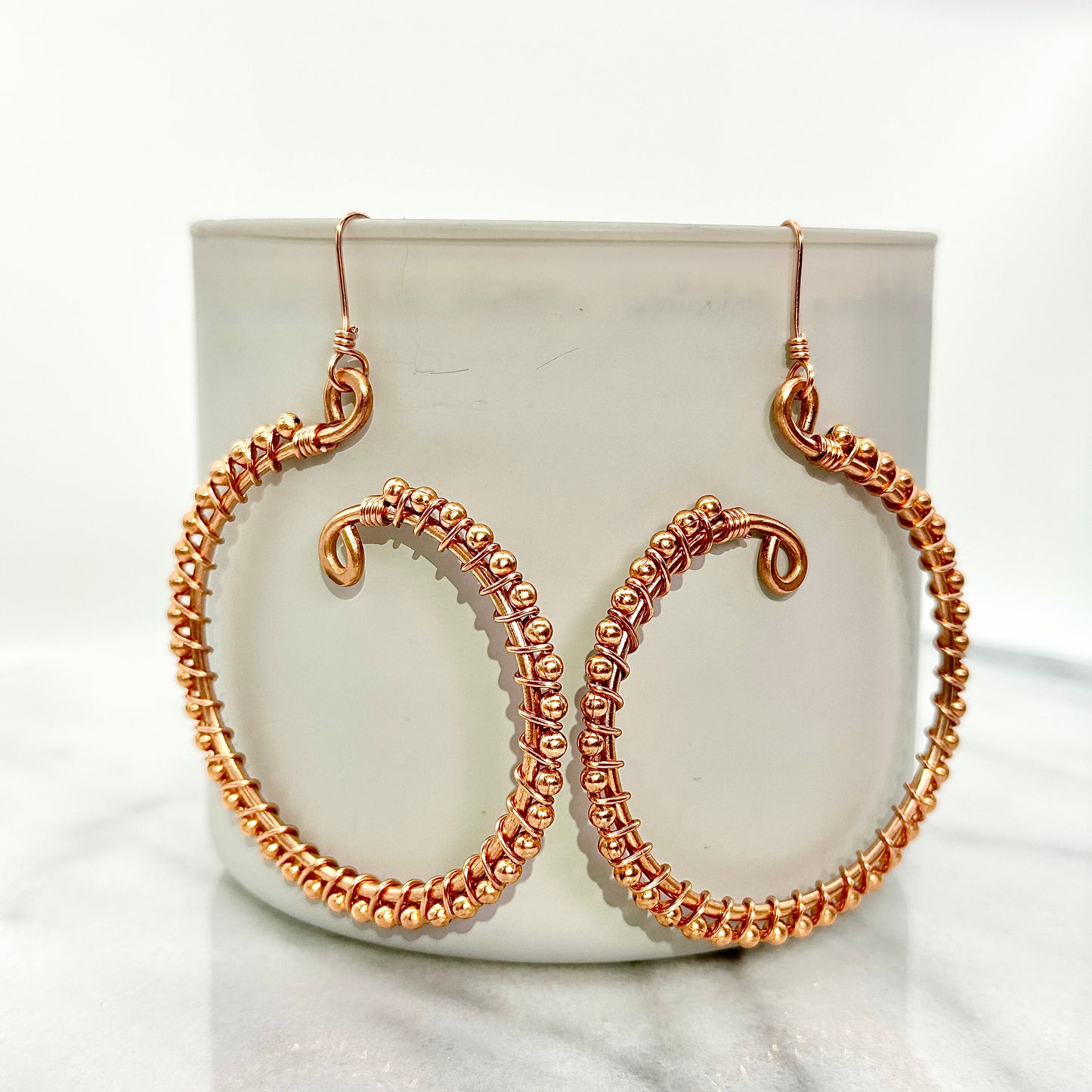 Elevated Signature Hoops | Copper Earrings