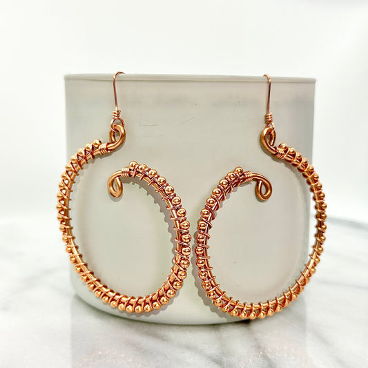 Elevated Signature Hoops | Copper Earrings