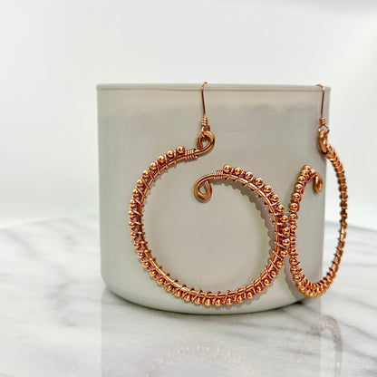 Elevated Signature Hoops | Copper Earrings