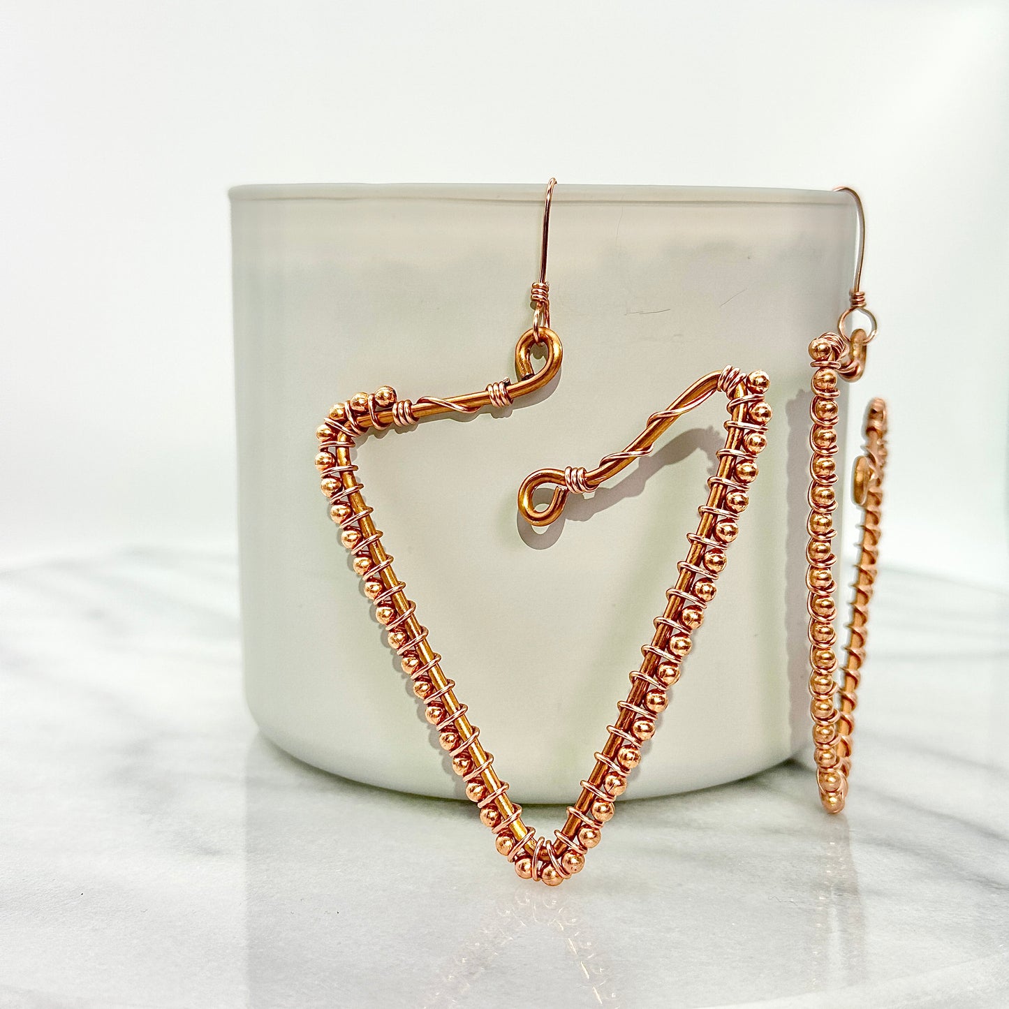 Elevated Signature Tre | Copper Earrings