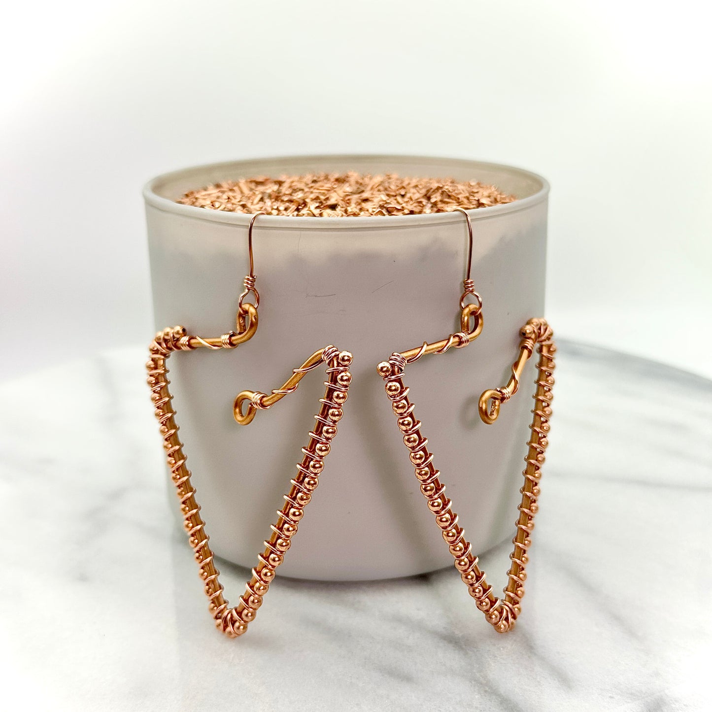 Elevated Signature Tre | Copper Earrings