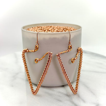Elevated Signature Tre | Copper Earrings