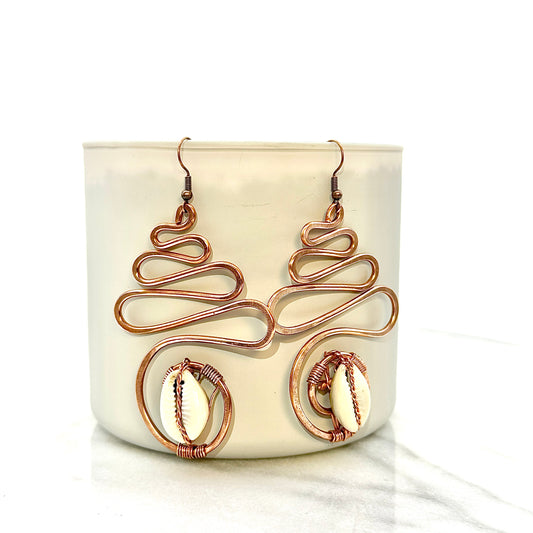 Maze to Riches | Copper Earrings