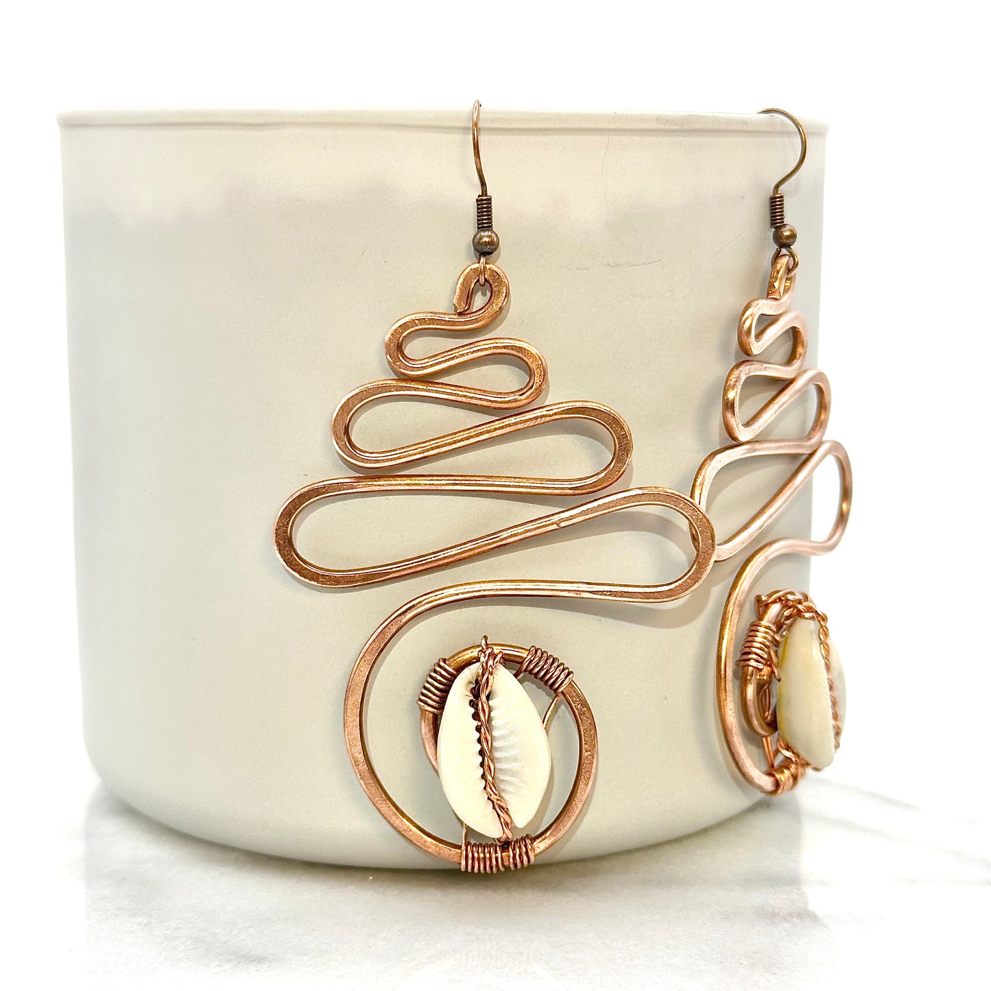Maze to Riches | Copper Earrings