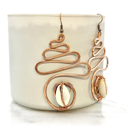 Maze to Riches | Copper Earrings