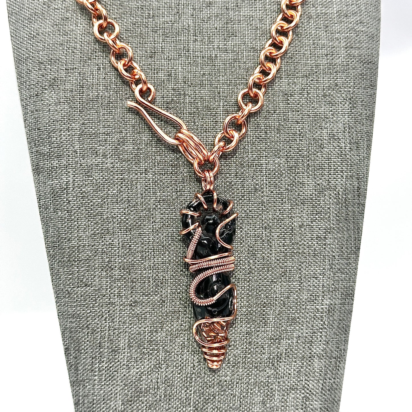 Big Mama Obsidian Goddess | Shibari Inspired Necklace