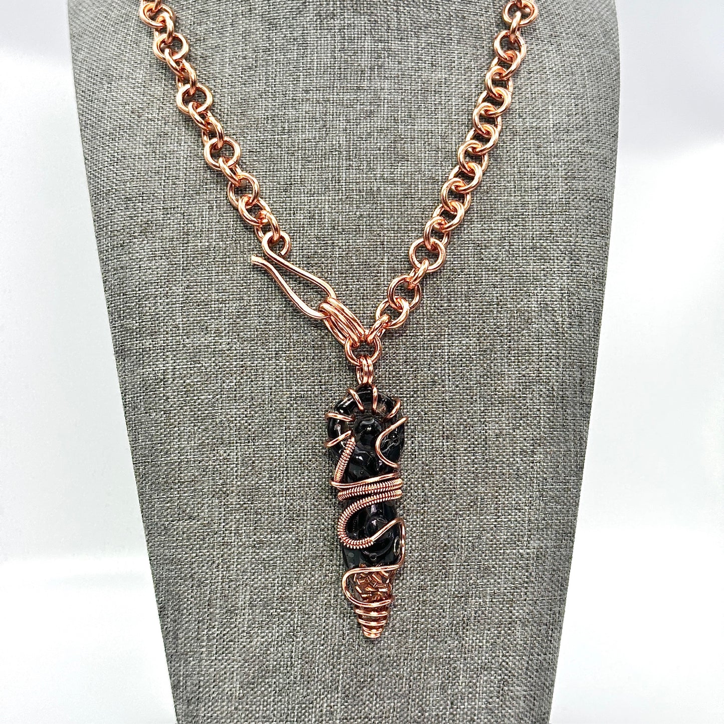 Big Mama Obsidian Goddess | Shibari Inspired Necklace