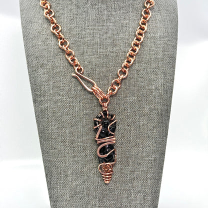 Big Mama Obsidian Goddess | Shibari Inspired Necklace