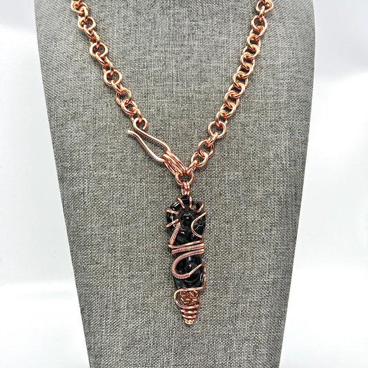 Big Mama Obsidian Goddess | Shibari Inspired Necklace
