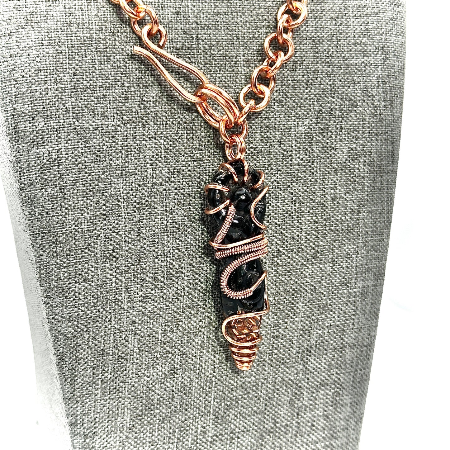 Big Mama Obsidian Goddess | Shibari Inspired Necklace