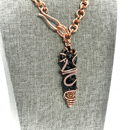 Big Mama Obsidian Goddess | Shibari Inspired Necklace