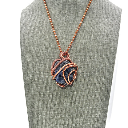 Stone of Truth | Raw Sodalite Pendant