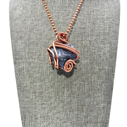 Stone of Truth | Raw Sodalite Pendant