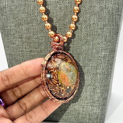 Comfort & Joy | Unakite & Citrine Amulet