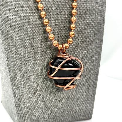 Quiet Shield | Black Obsidian Pendant