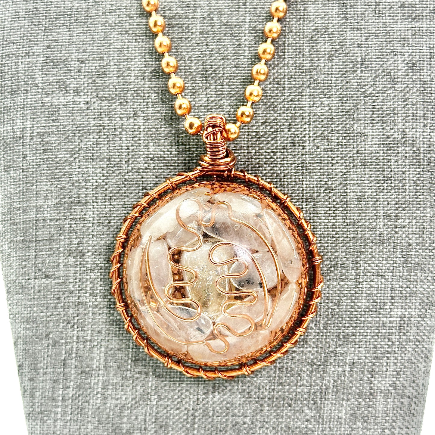 God Like | Citrine & Rutilated Quartz Orgonite Amulet
