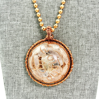 God Like | Citrine & Rutilated Quartz Orgonite Amulet