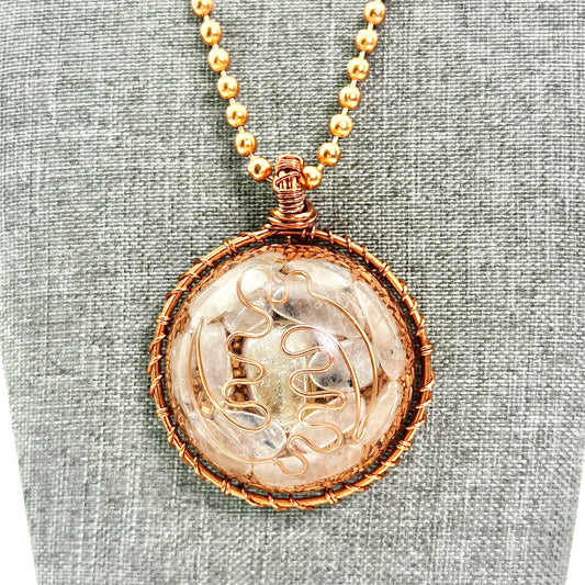 God Like | Citrine & Rutilated Quartz Orgonite Amulet