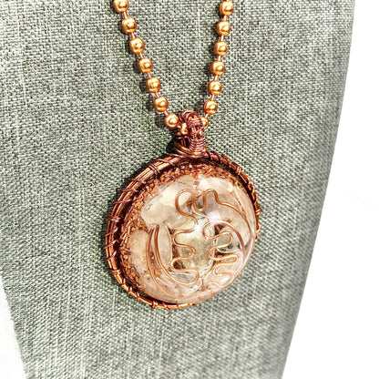 God Like | Citrine & Rutilated Quartz Orgonite Amulet
