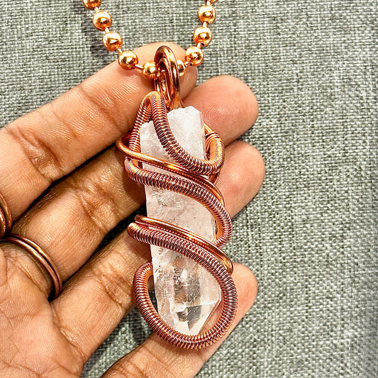Clear it TF Out | Clear Quartz Pendant