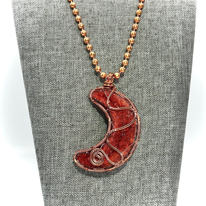 Quiet Moon | Howlite Resin Moon Amulet