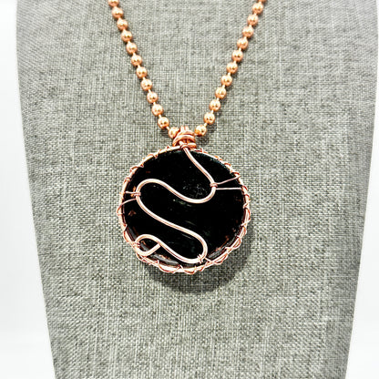 Grounding Shield | Tiger Eye Amulet