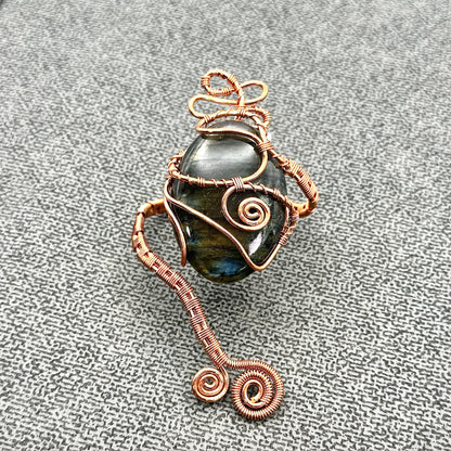 Oracle Cuff | Labradorite Copper Cuff