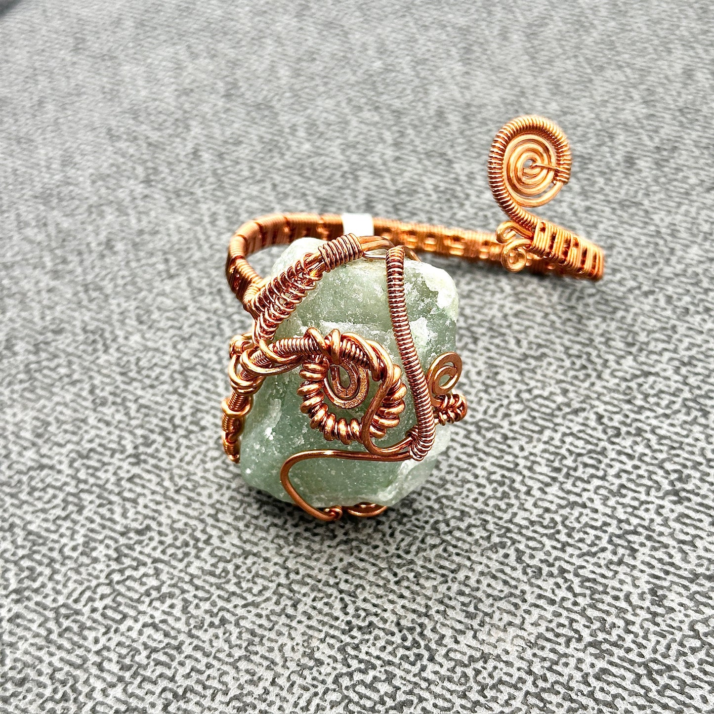 Love Forward Cuff | Green Aventurine Copper Cuff