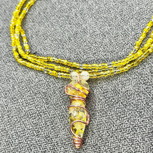 Main Attraction Energy | Citrine Goddess Waist Beads