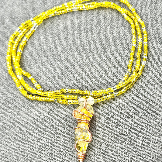 Main Attraction Energy | Citrine Goddess Waist Beads