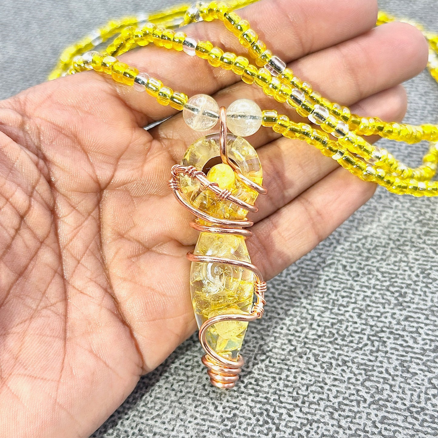 Main Attraction Energy | Citrine Goddess Waist Beads