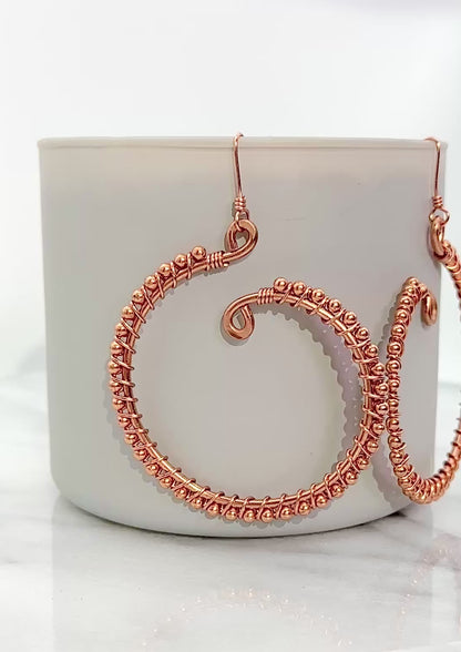 Elevated Signature Hoops | Copper Earrings