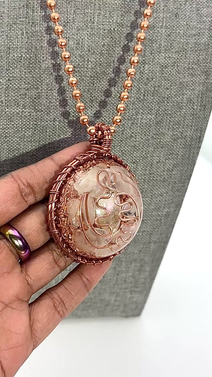 God Like | Citrine & Rutilated Quartz Orgonite Amulet
